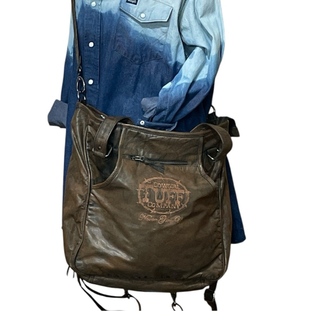 Cowgirl Tuff Dark Brown Laptop Bag